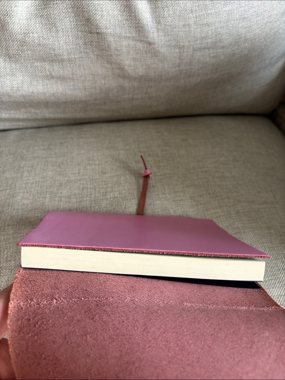 Pink Leather Wrap Journal - Picture 5 of 5